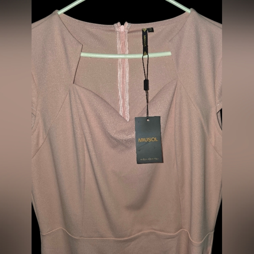 Miusol Pink Women's Dress - Picture 3 of 4